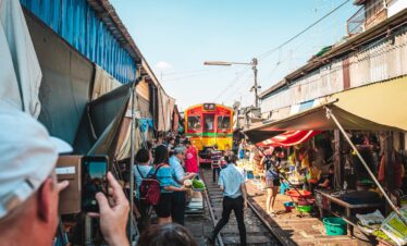 Train Market at Bangkok