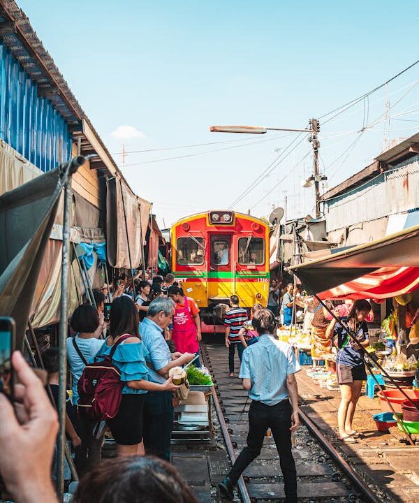 Train Market at Bangkok
