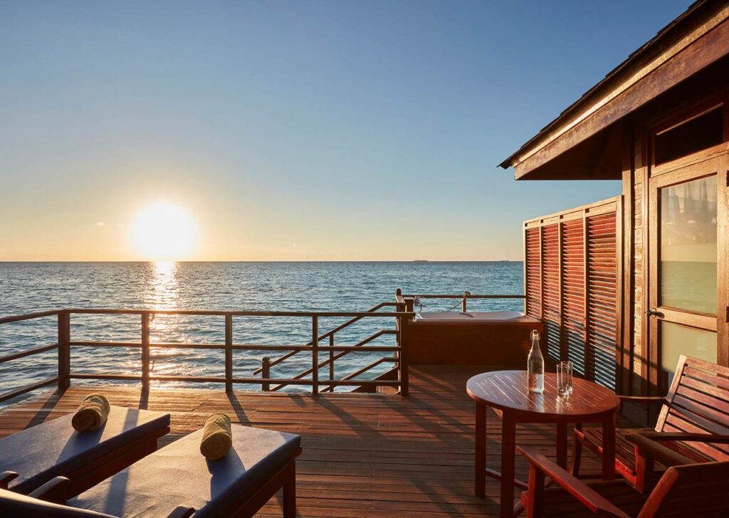 Water villa at Sun Siyam Olhuveli Maldives