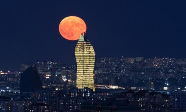 Baku flames tower
