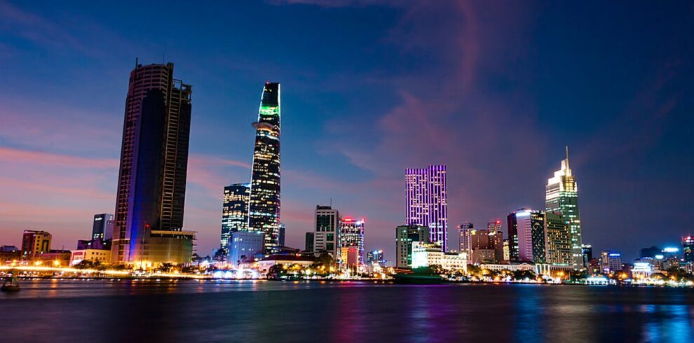 Ho Chi Minh city at night