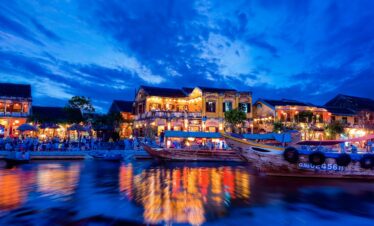 Hoi An in Vietnam during night