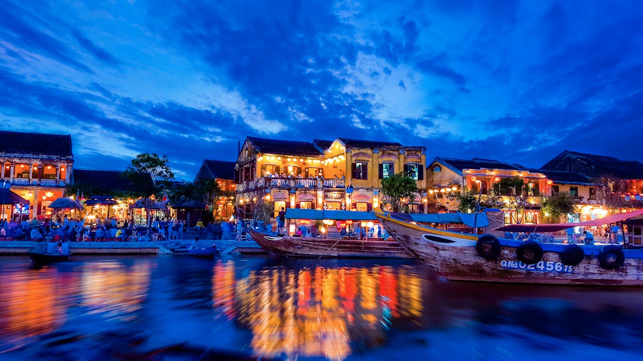 Hoi An in Vietnam during night