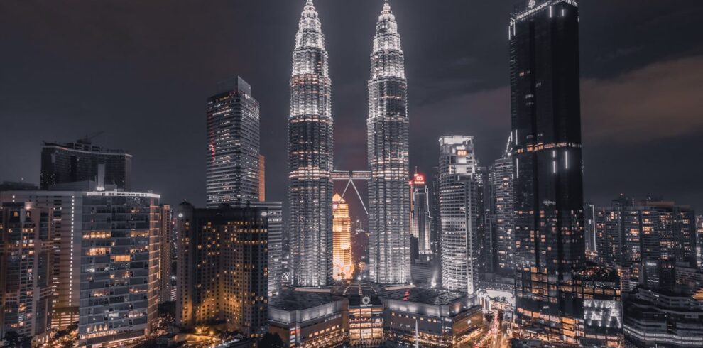 Petronas Twin Towers Kuala Lumpur at Night