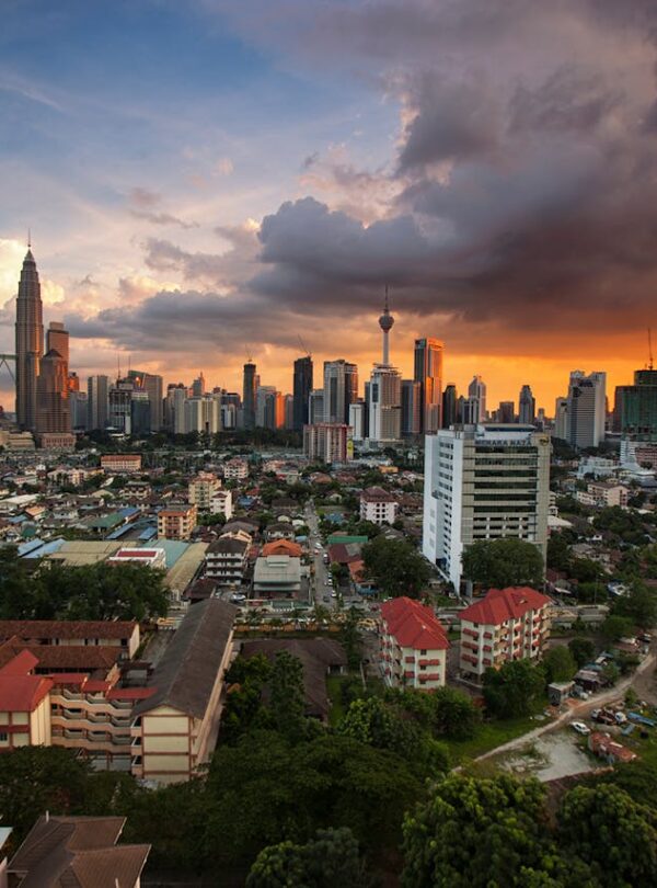 Kuala Lumpur at Night Petronas Twin Towers Kuala Lumpur