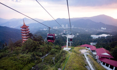 Awana Skyway cable car at Genting Highlands Malaysia
