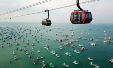 Cable car at Ohu Quoc Vietnam