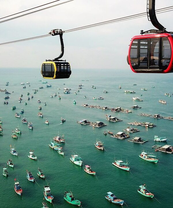 Cable car at Ohu Quoc Vietnam